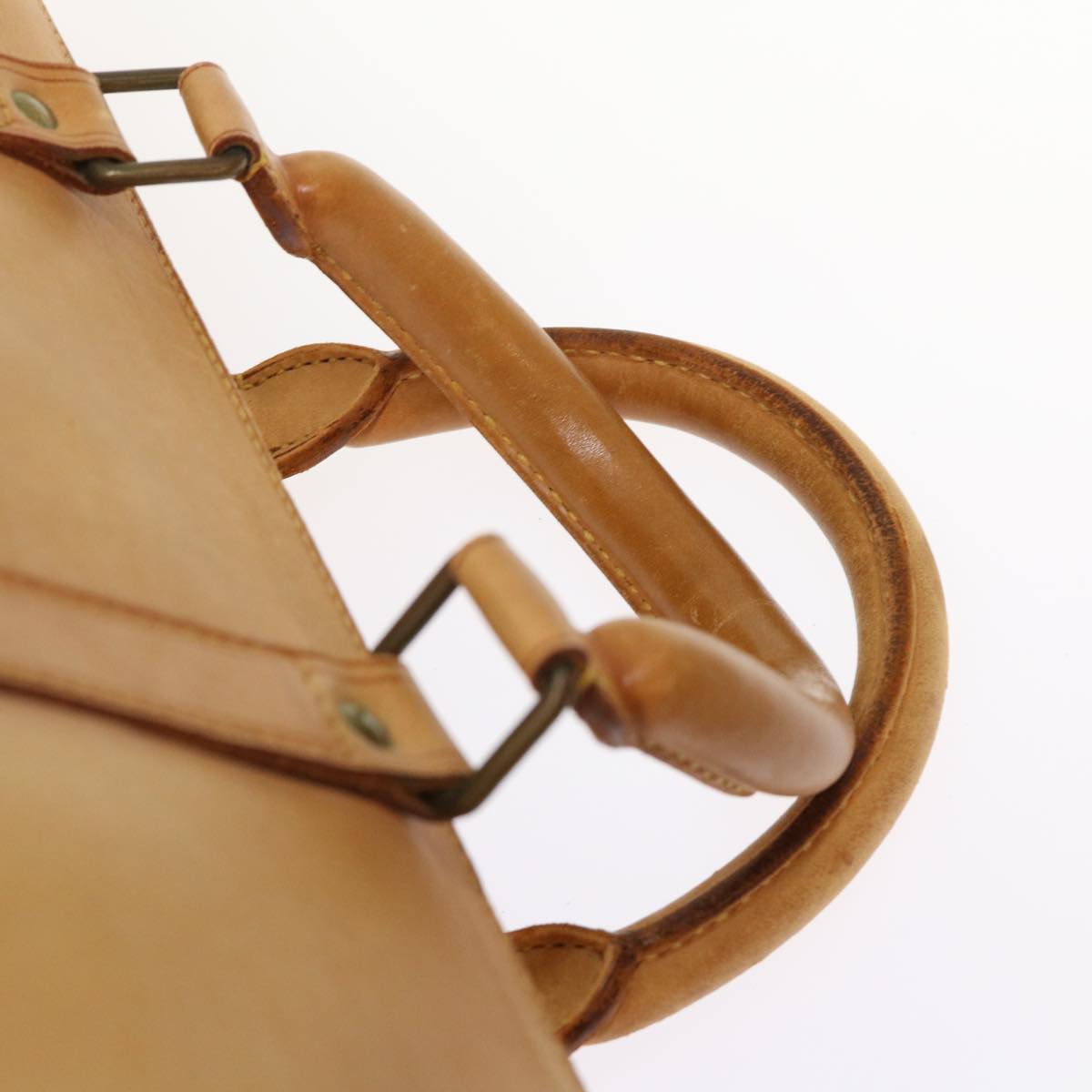 LOUIS VUITTON Nomad Keepall 50 Boston Bag Leather Beige M85391 LV 46953