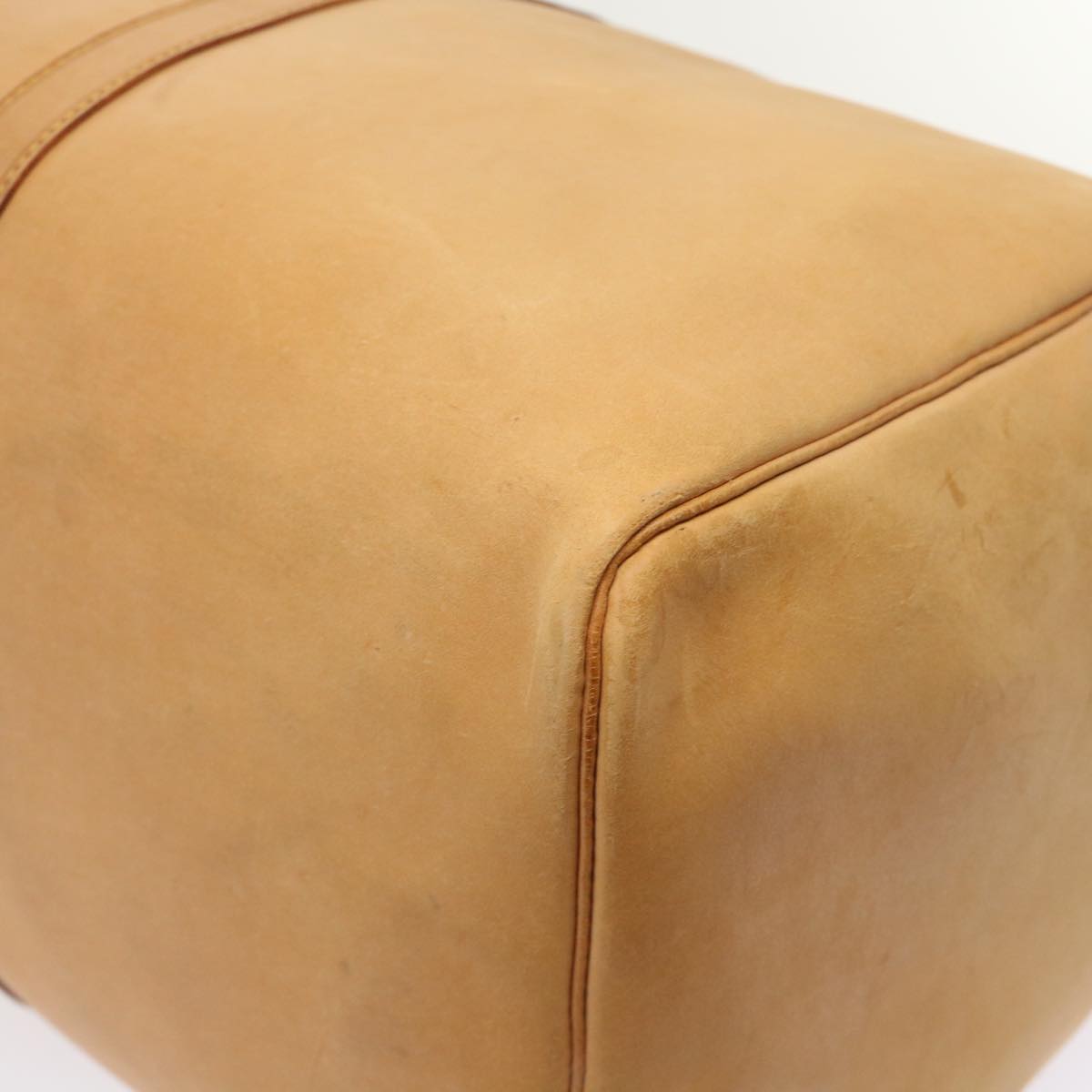 LOUIS VUITTON Nomad Keepall 50 Boston Bag Leather Beige M85391 LV 46953