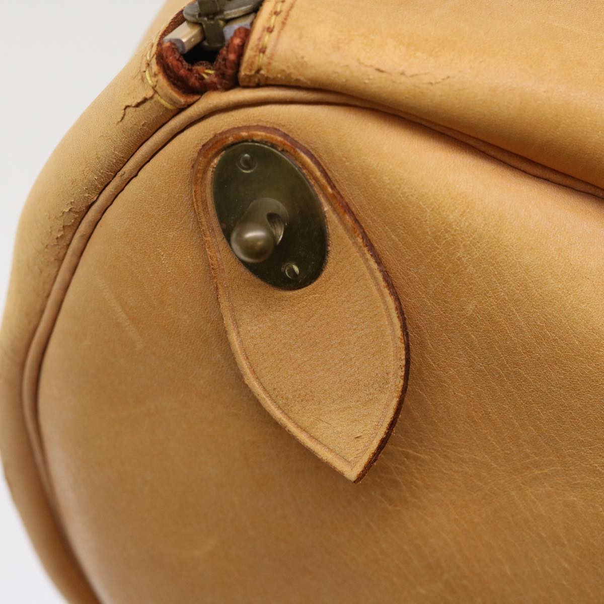 LOUIS VUITTON Nomad Keepall 50 Boston Bag Leather Beige M85391 LV 46953