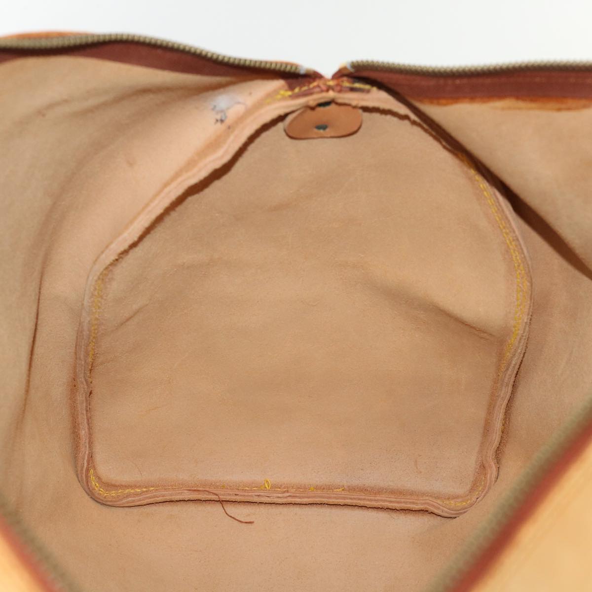 LOUIS VUITTON Nomad Keepall 50 Boston Bag Leather Beige M85391 LV 46953