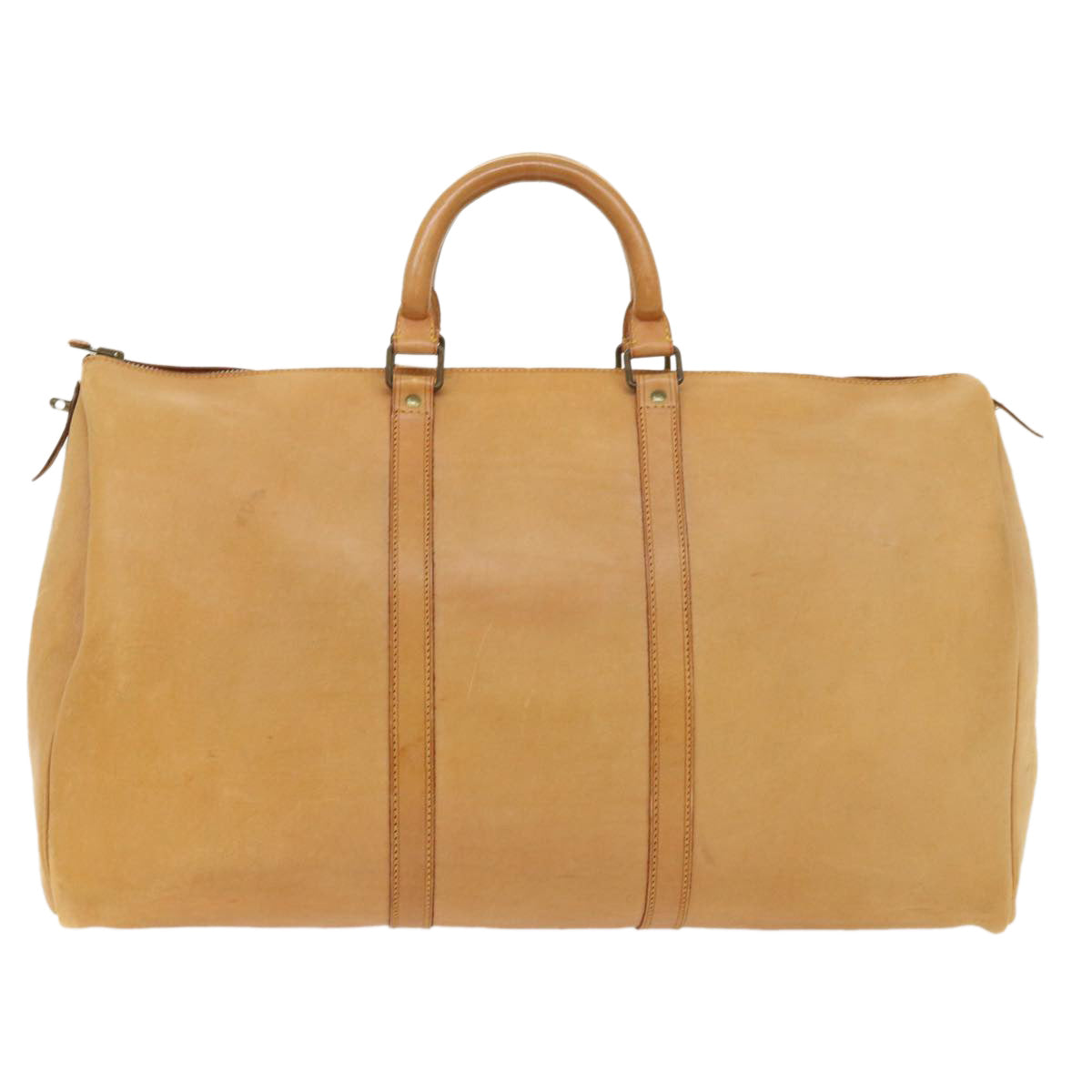 LOUIS VUITTON Nomad Keepall 50 Boston Bag Leather Beige M85391 LV 46953