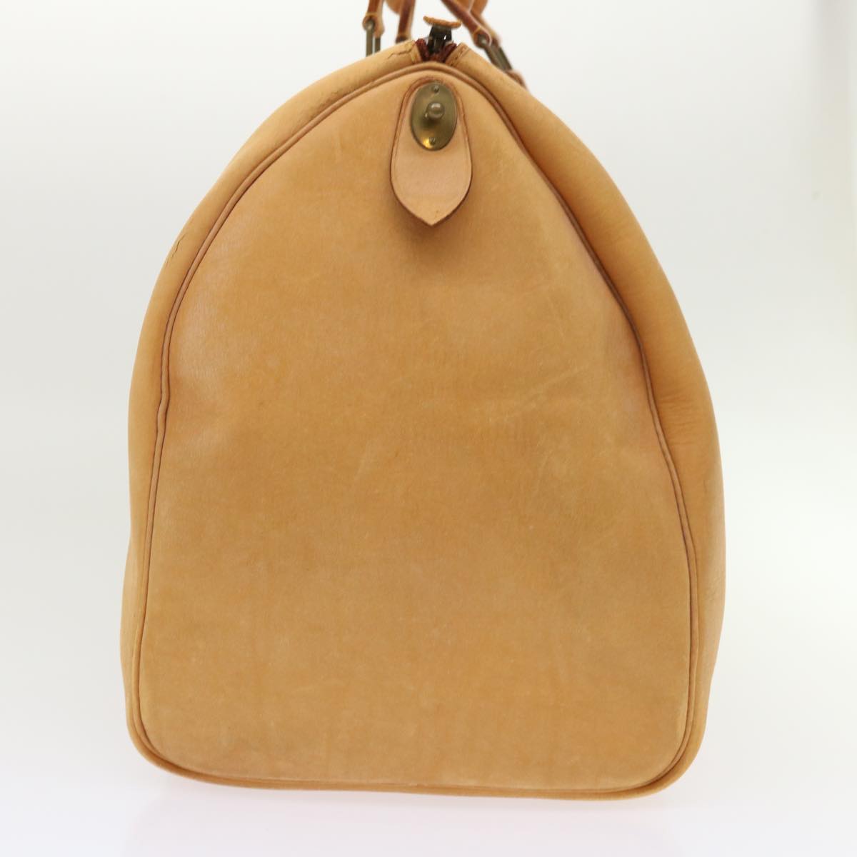 LOUIS VUITTON Nomad Keepall 50 Boston Bag Leather Beige M85391 LV 46953