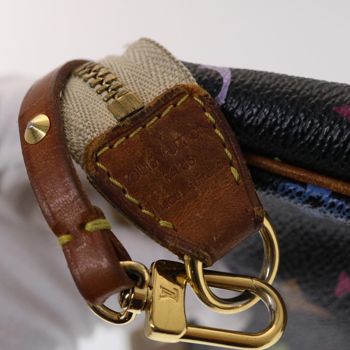 LOUIS VUITTON Monogram Multicolor Pochette Accessoires Black M92648 46977