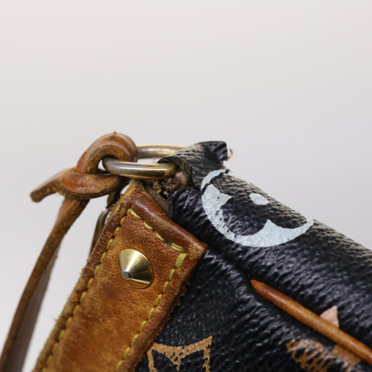 LOUIS VUITTON Monogram Multicolor Pochette Accessoires Black M92648 46977