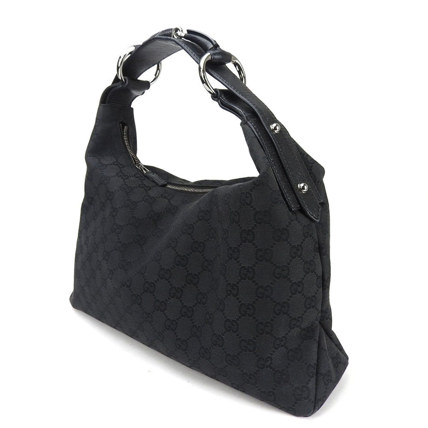 Luxury Gucci Trending 2025 Horsebit  Canvas Shoulder Bag ()