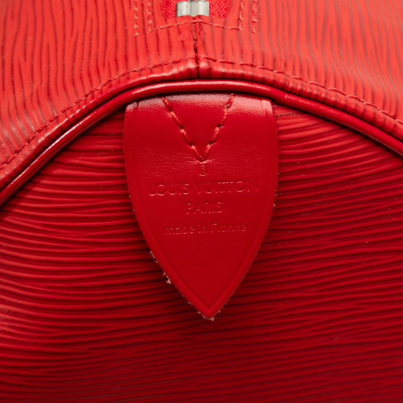 Louis Vuitton Epi Speedy 25 Handbag Mini Boston Bag M43017 Castilian Red Leather  Louis Vuitton