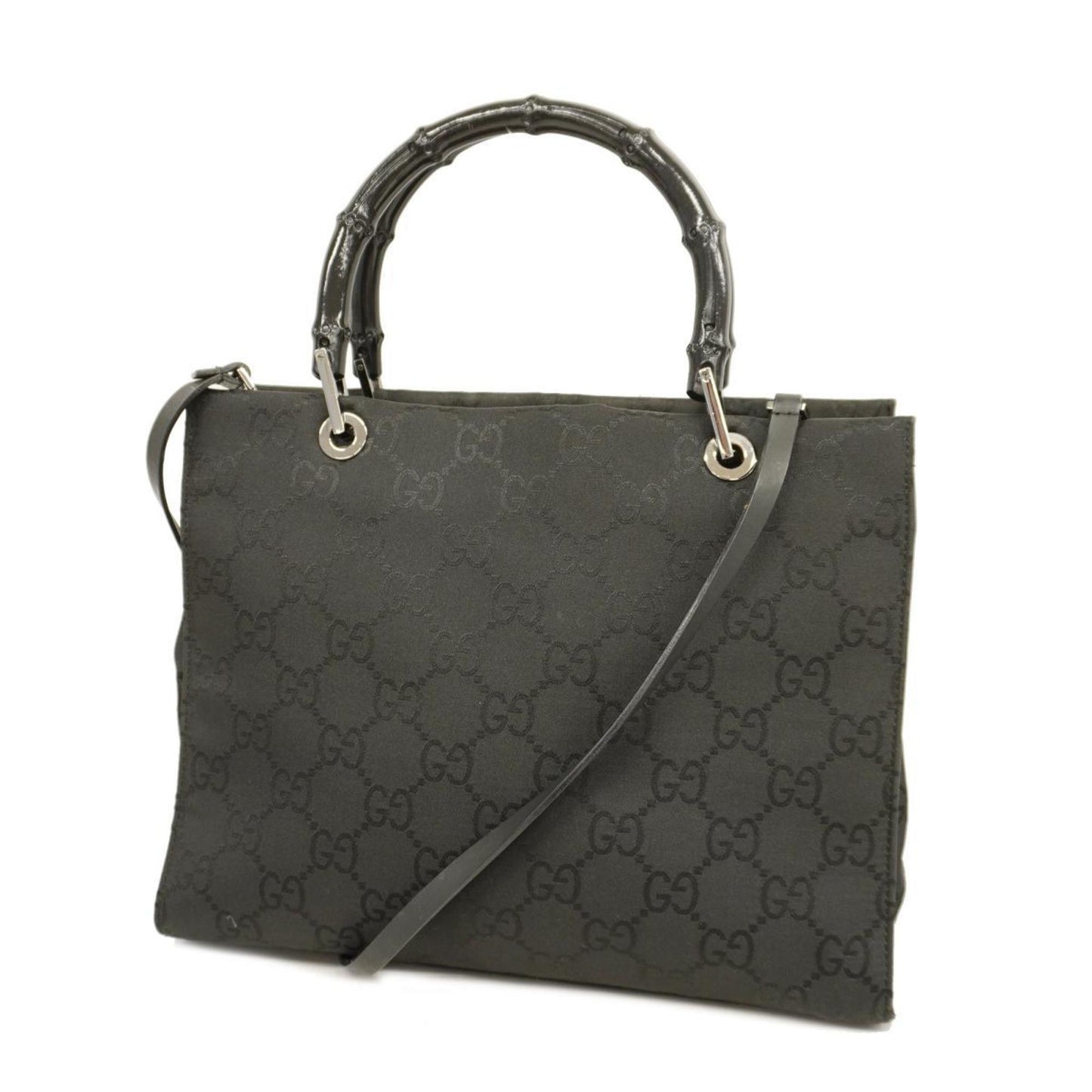 Gucci Bamboo  Canvas Tote Bag ()