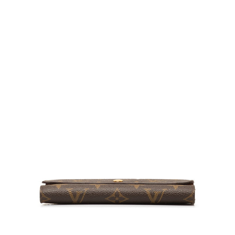 Louis Vuitton Monogram Porte Trezor Etui Papier Long Wallet M61202 Brown PVC Leather  Louis Vuitton  Trezor