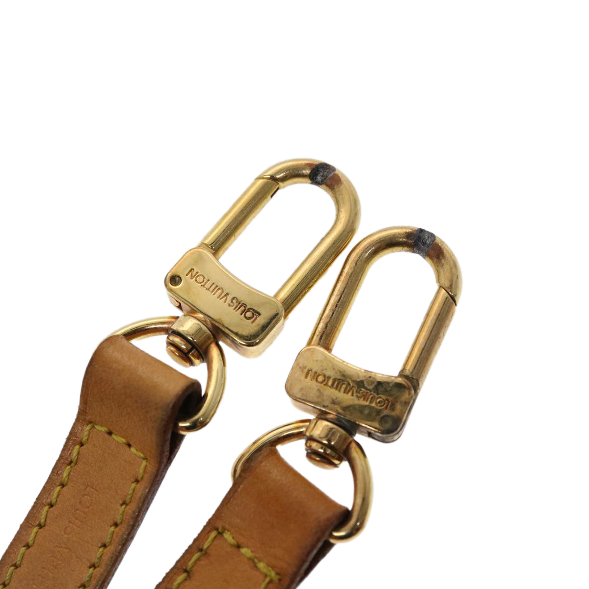 LOUIS VUITTON Shoulder Strap Leather 45.3"" Beige LV 47000
