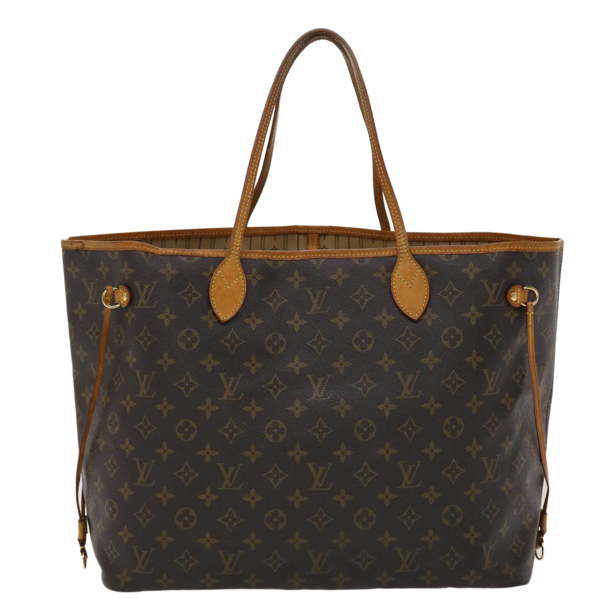 LOUIS VUITTON Monogram Neverfull GM Tote Bag M40157 LV 47005