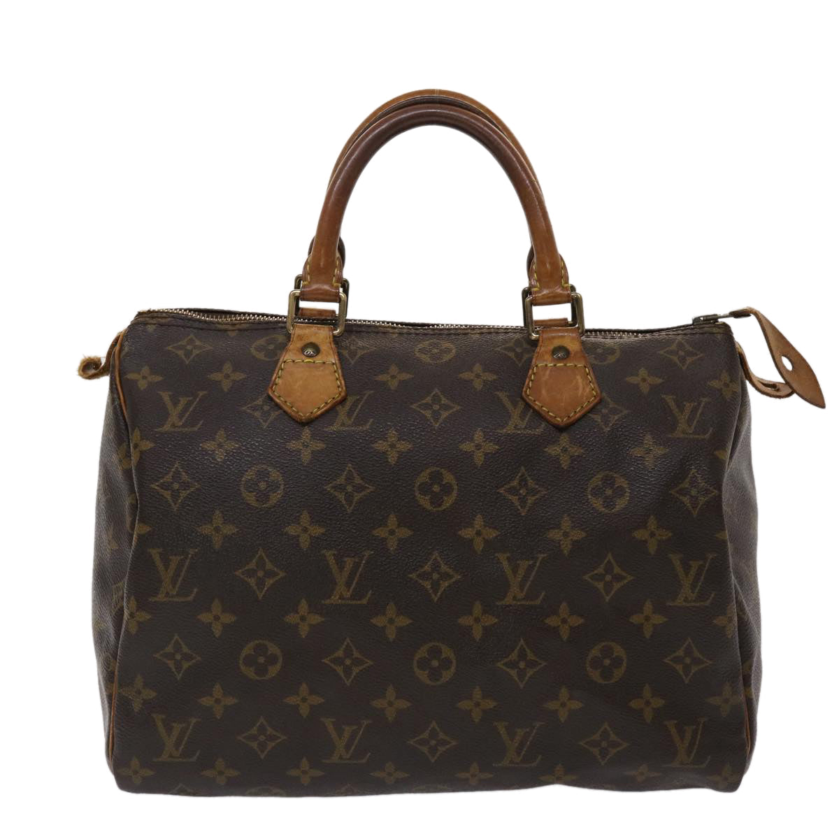 LOUIS VUITTON Monogram Speedy 30 Hand Bag M41526 LV 47007