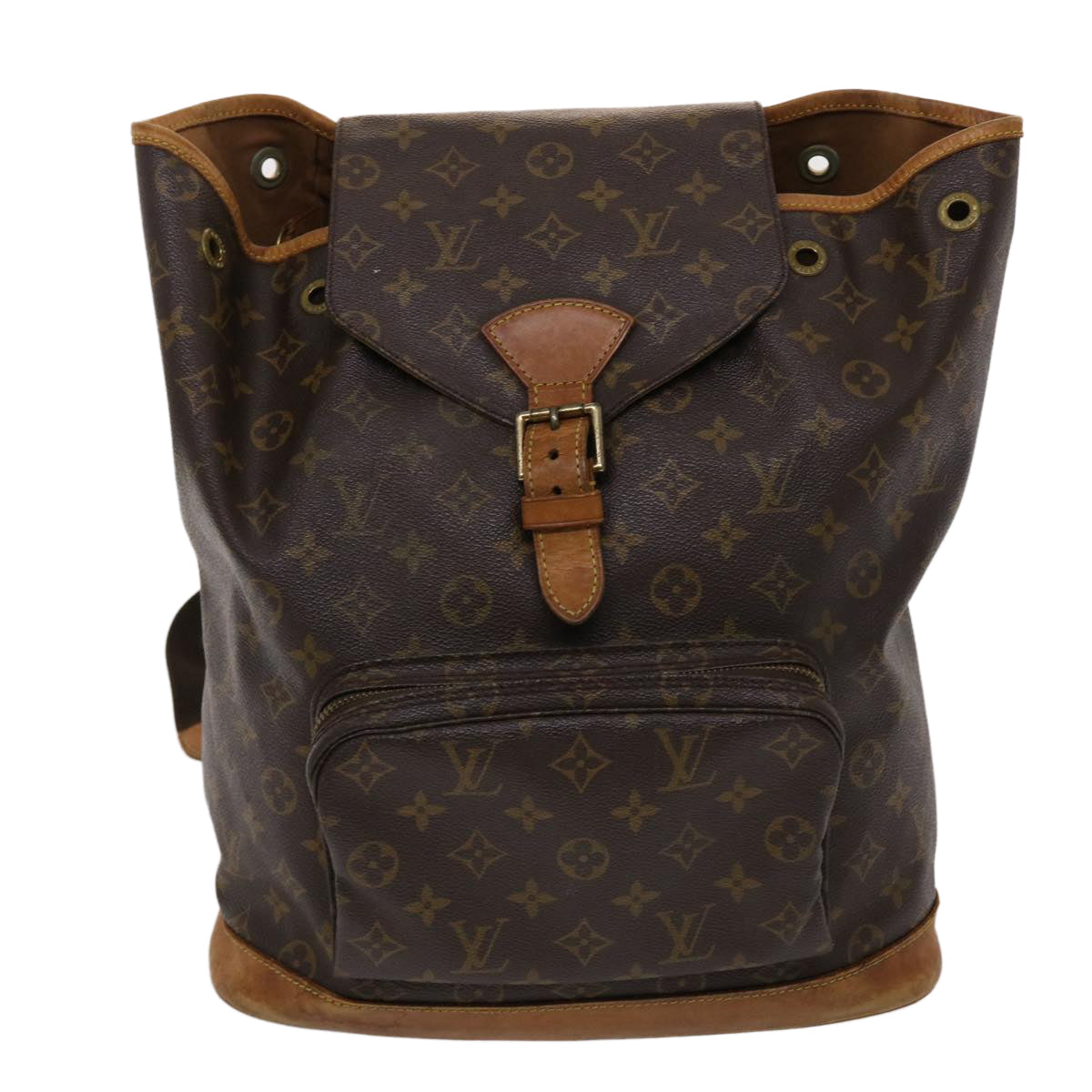 LOUIS VUITTON Monogram Montsouris GM Backpack M51135 LV 47014