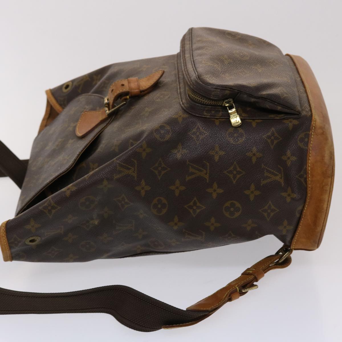 LOUIS VUITTON Monogram Montsouris GM Backpack M51135 LV 47014