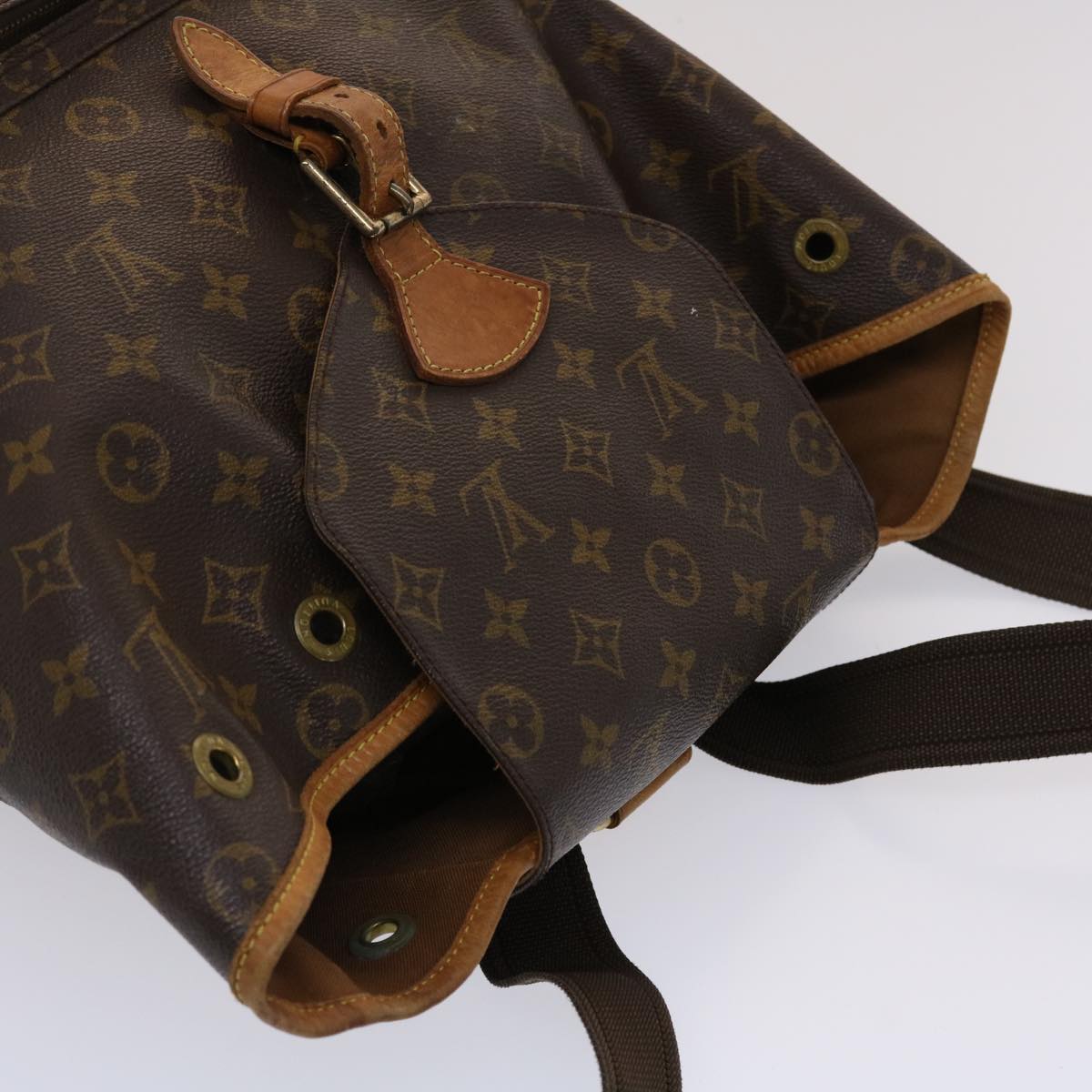 LOUIS VUITTON Monogram Montsouris GM Backpack M51135 LV 47014