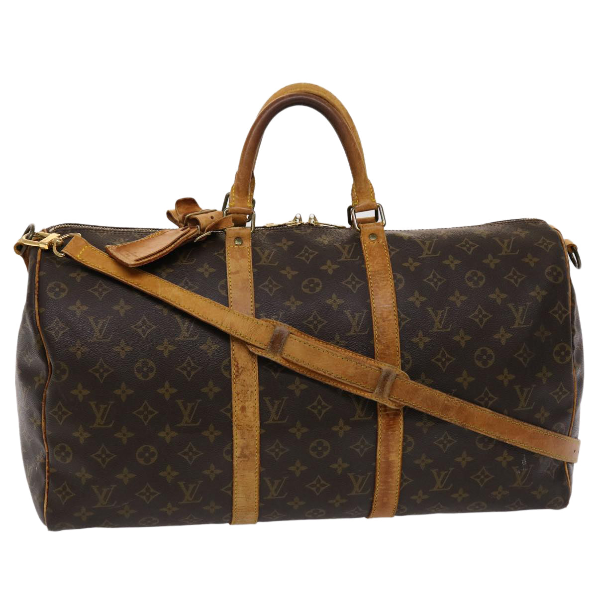 LOUIS VUITTON Monogram Keepall Bandouliere 50 Boston Bag M41416 LV 47028