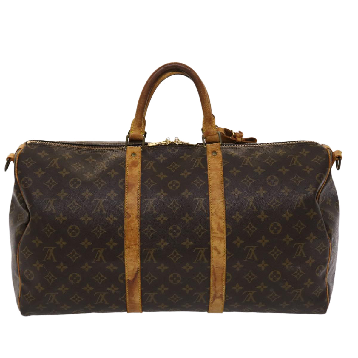 LOUIS VUITTON Monogram Keepall Bandouliere 50 Boston Bag M41416 LV 47028