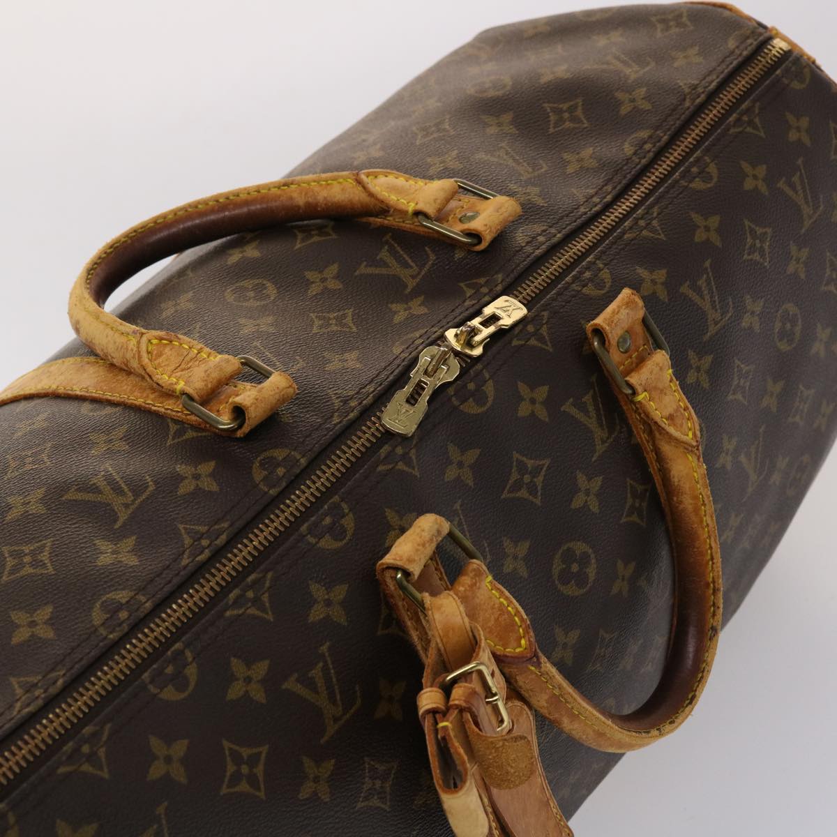 LOUIS VUITTON Monogram Keepall Bandouliere 50 Boston Bag M41416 LV 47028