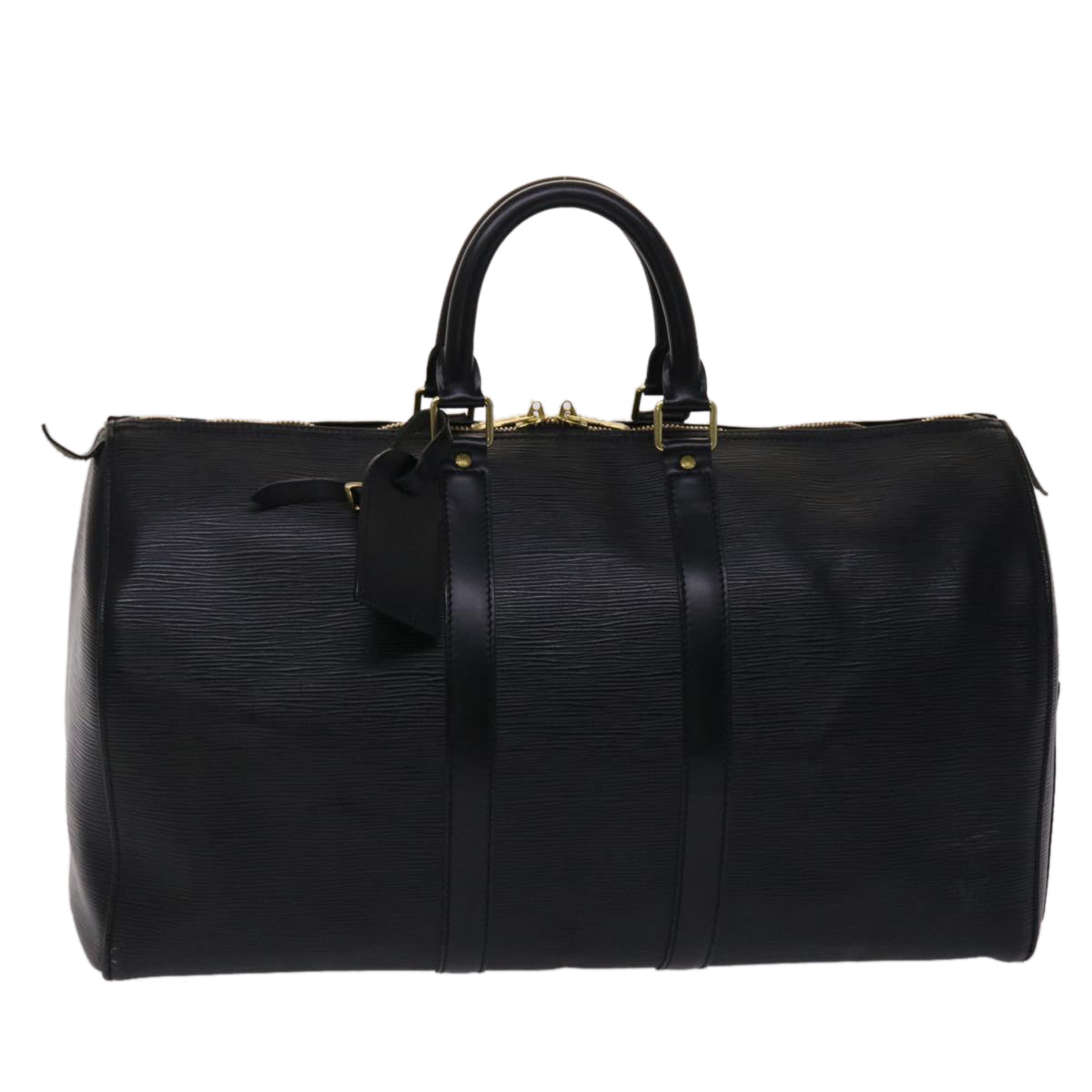 LOUIS VUITTON Epi Keepall 45 Boston Bag Noir M42972 LV 47047