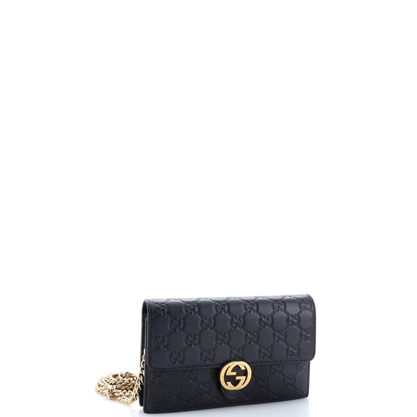 Icon Wallet on Chain Guccissima Leather