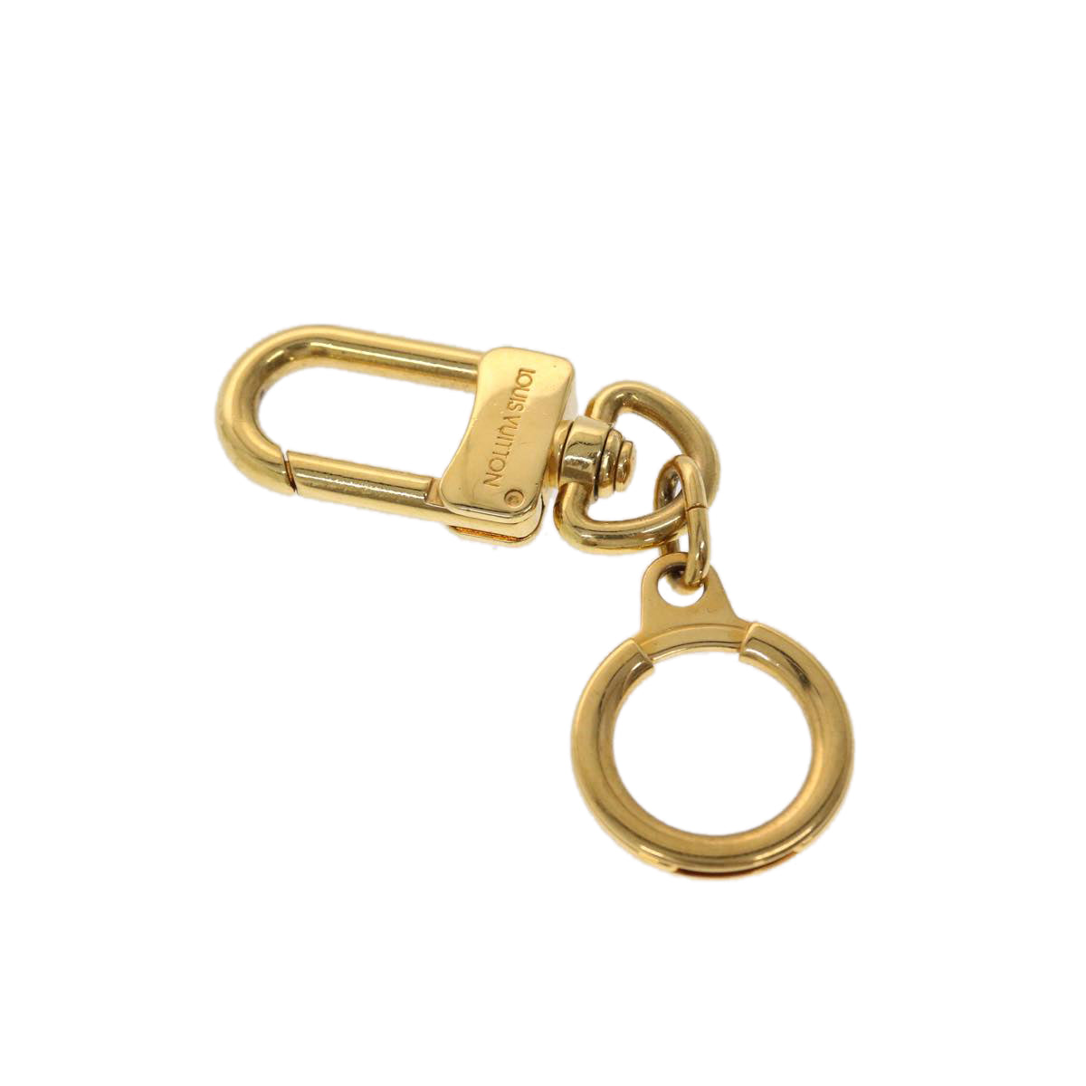 LOUIS VUITTON Anneau Cles Key Holder metal Gold Tone LV 47068