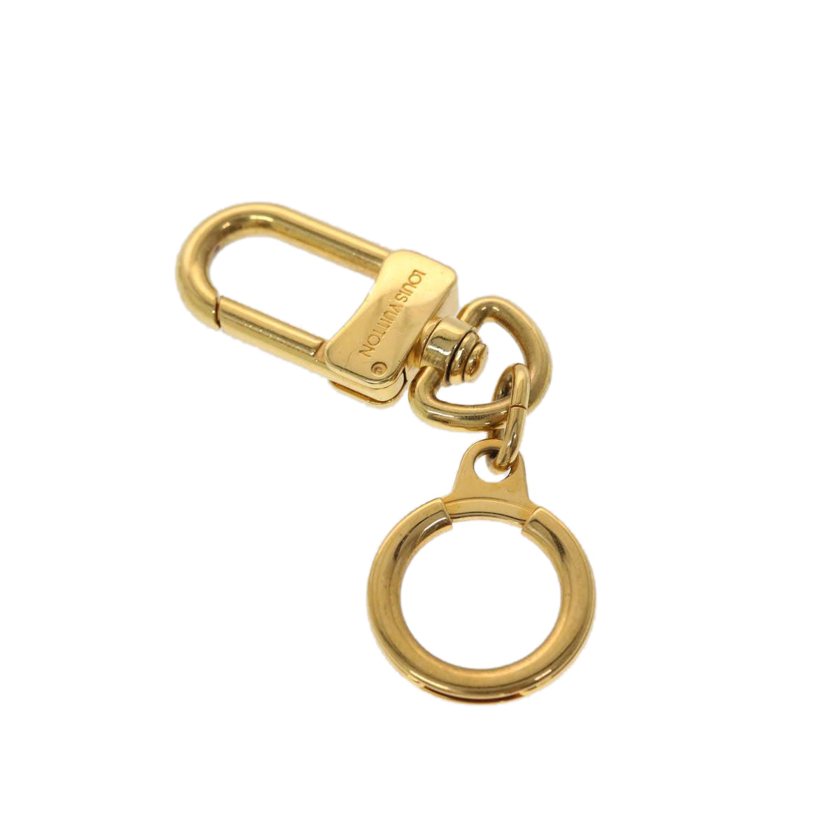 LOUIS VUITTON Anneau Cles Key Holder metal Gold Tone LV 47068