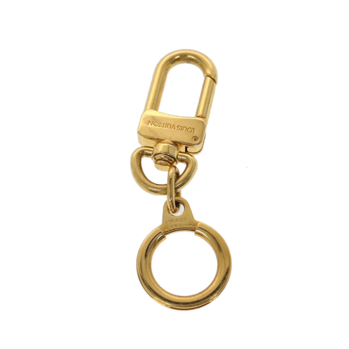 LOUIS VUITTON Anneau Cles Key Holder metal Gold Tone LV 47068