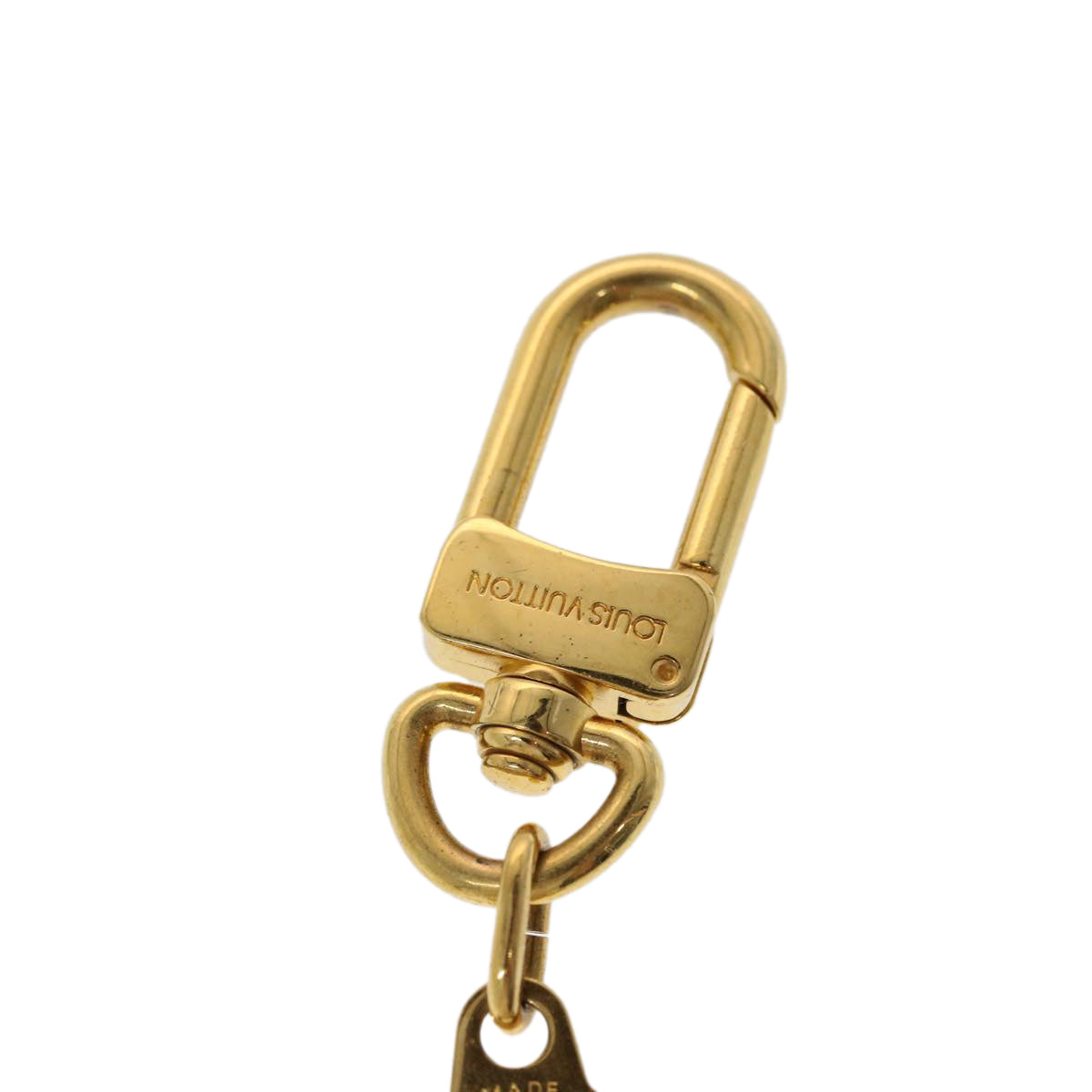 LOUIS VUITTON Anneau Cles Key Holder metal Gold Tone LV 47068