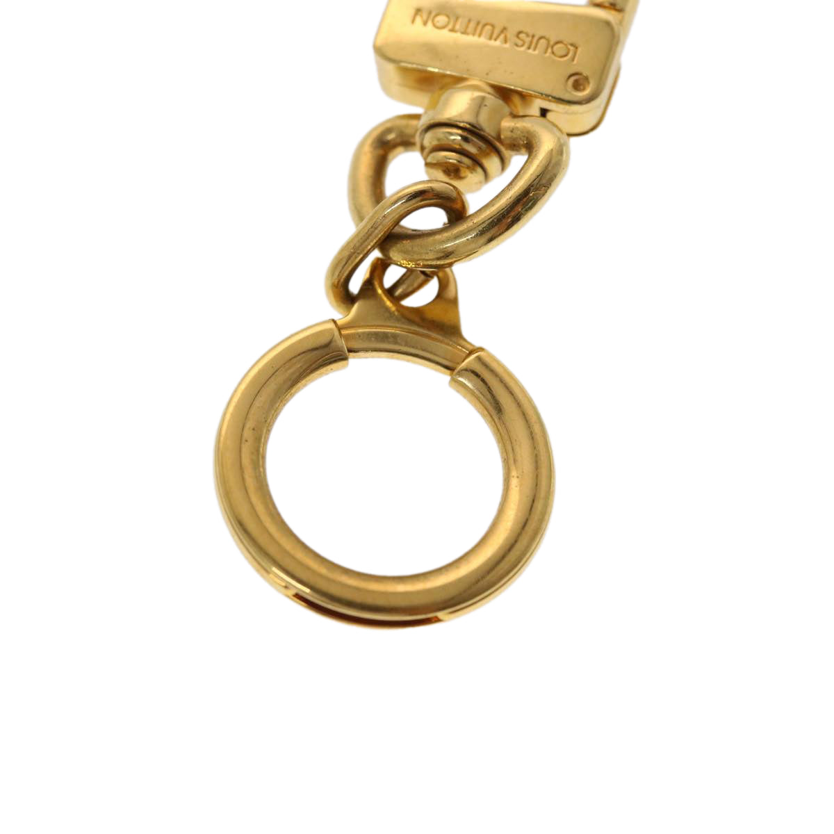 LOUIS VUITTON Anneau Cles Key Holder metal Gold Tone LV 47068