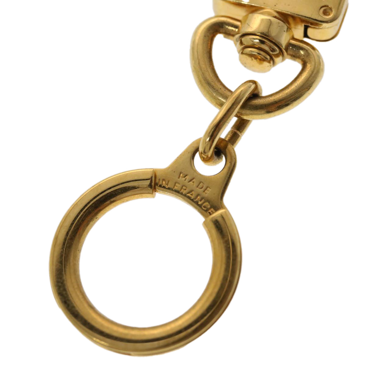 LOUIS VUITTON Anneau Cles Key Holder metal Gold Tone LV 47068