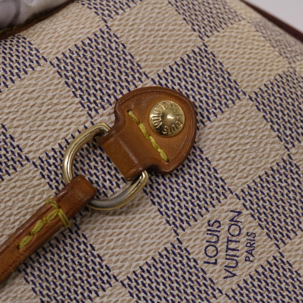 LOUIS VUITTON Damier Azur Neverfull MM Tote Bag N41605 LV 47111