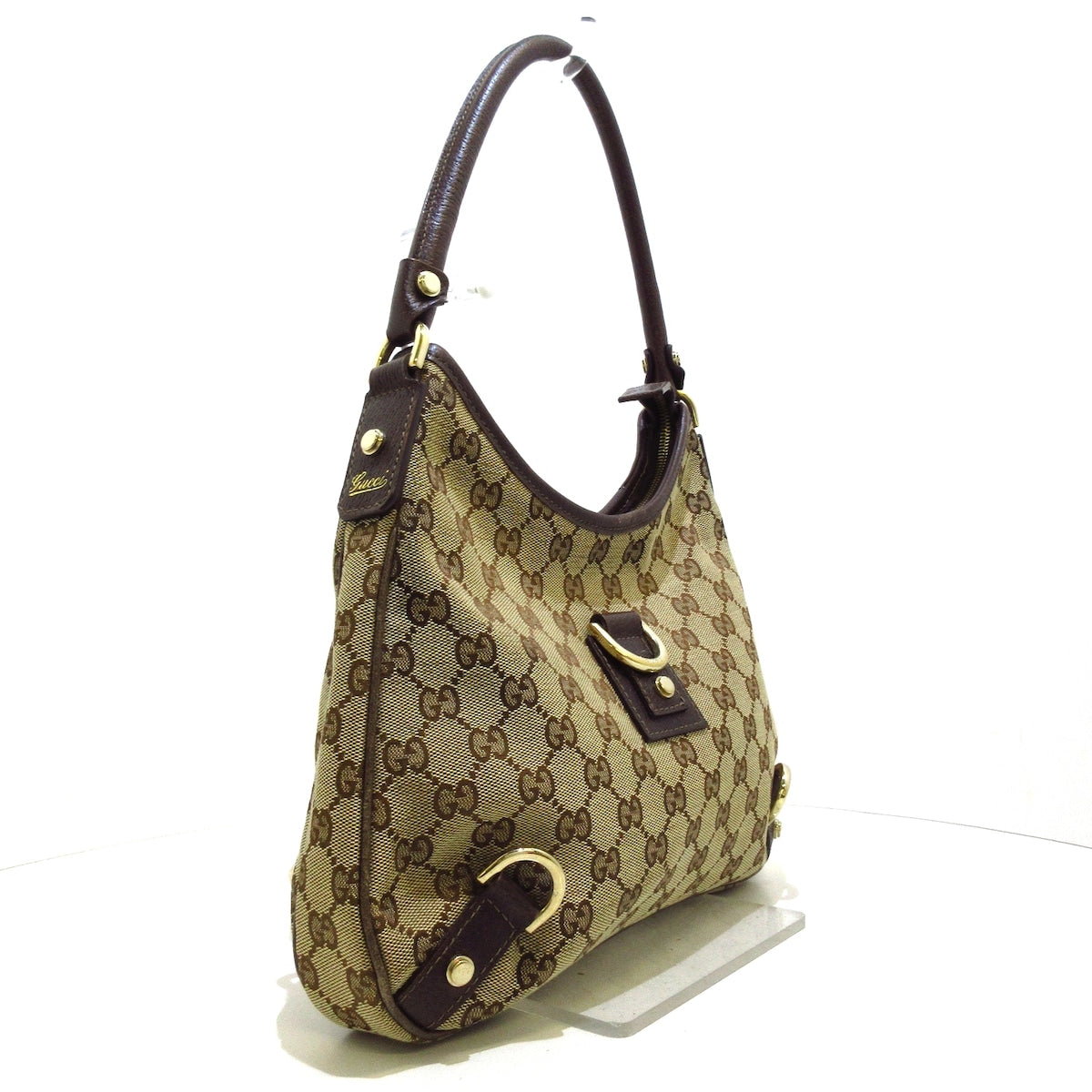 Gucci Abbey  Canvas Shoulder Bag ()