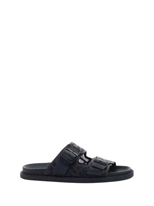 Luxury Fendi Feel Slippers Black