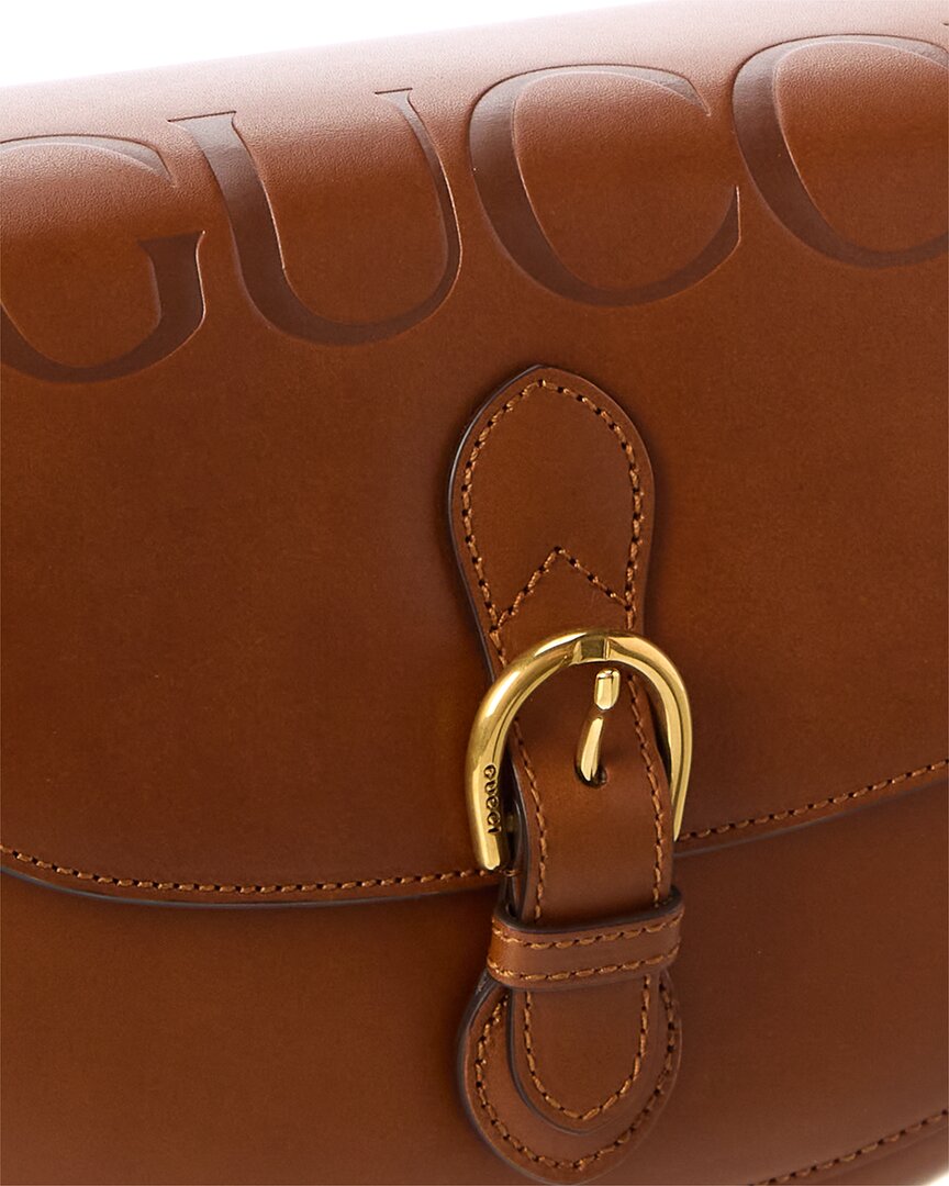 Gucci Logo Leather Shoulder Bag