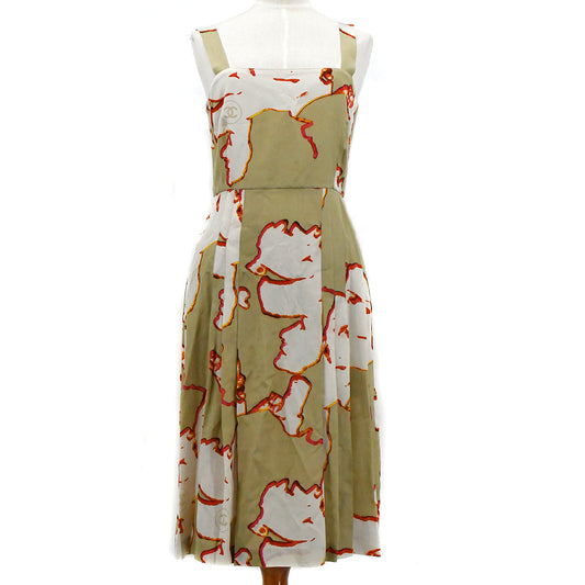 Luxury Chanel 2000 High Summer abstract-print silk dress #38