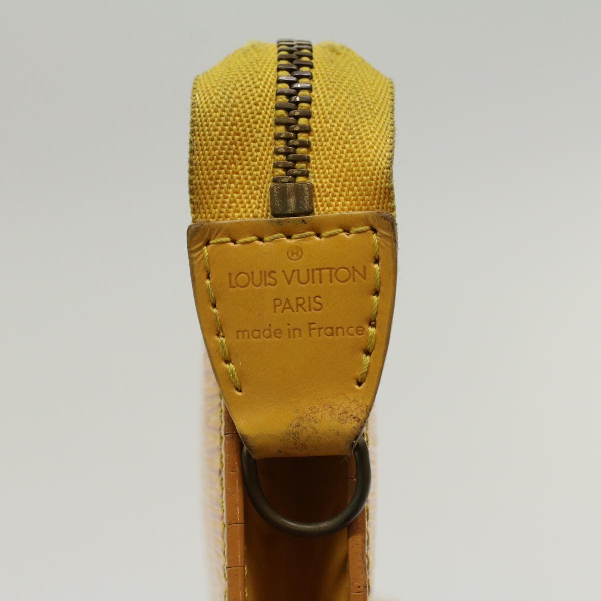 LOUIS VUITTON Epi Pochette Accessoires Accessory Pouch Yellow M52989 48385