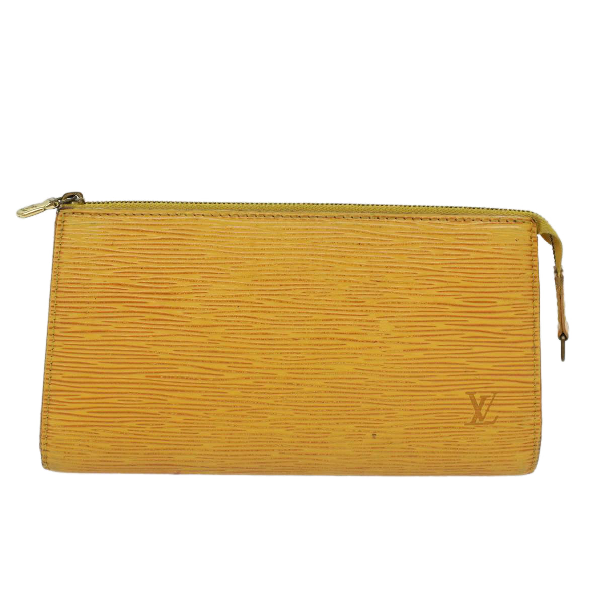 LOUIS VUITTON Epi Pochette Accessoires Accessory Pouch Yellow M52989 48385