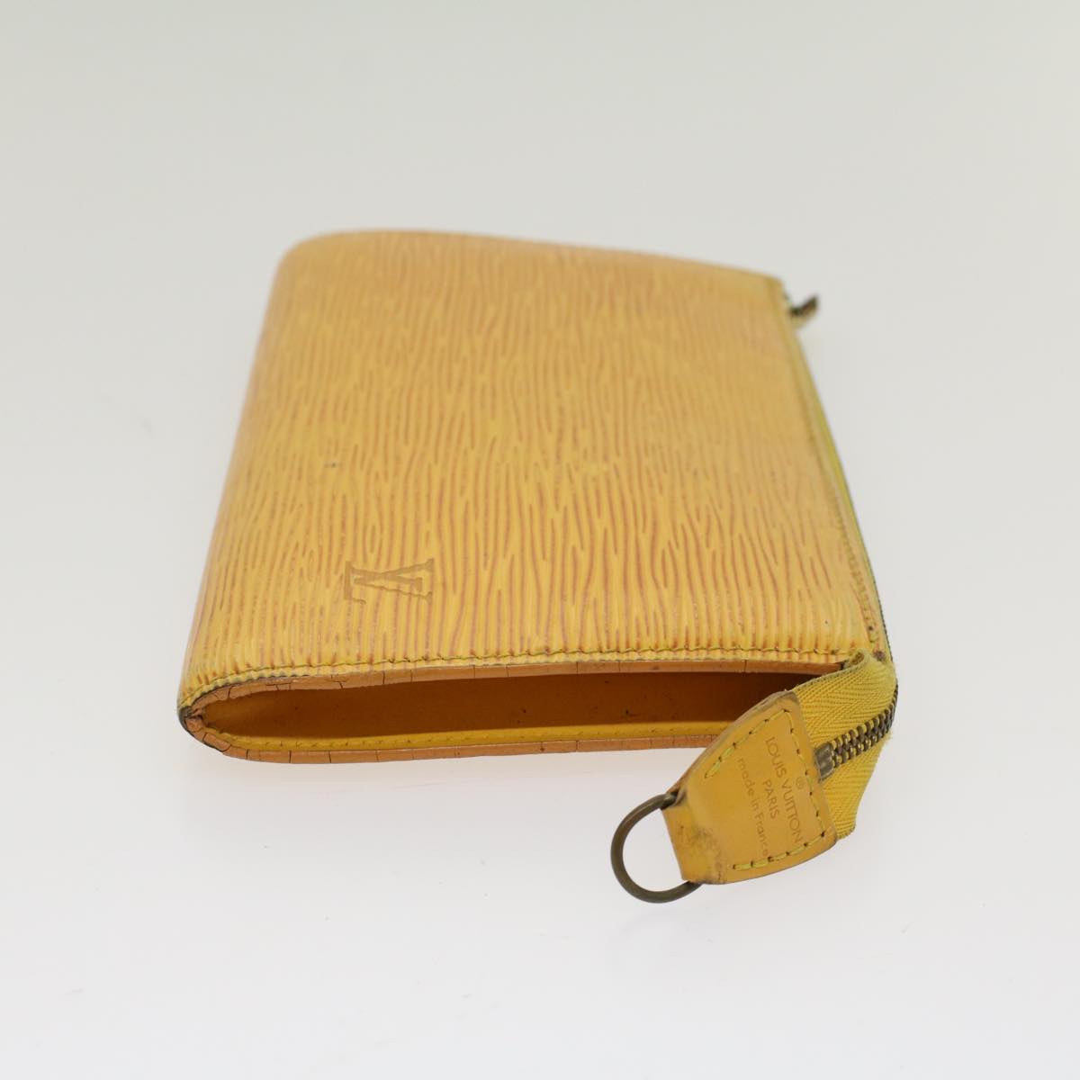 LOUIS VUITTON Epi Pochette Accessoires Accessory Pouch Yellow M52989 48385