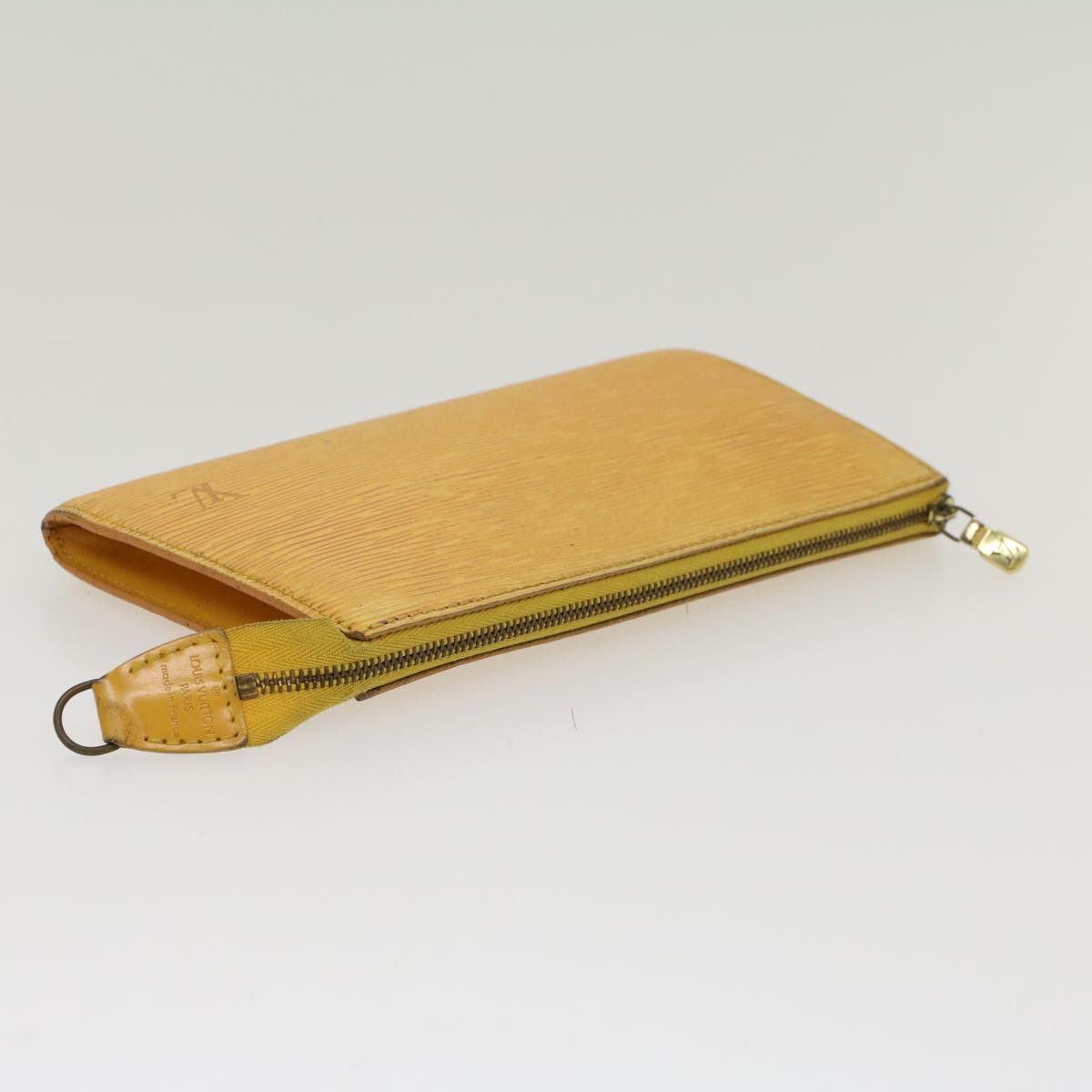 LOUIS VUITTON Epi Pochette Accessoires Accessory Pouch Yellow M52989 48385