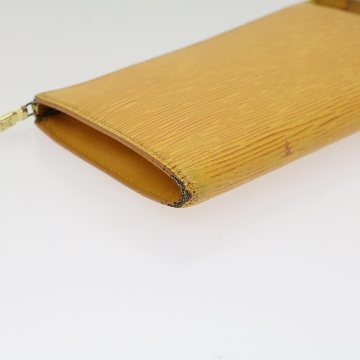 LOUIS VUITTON Epi Pochette Accessoires Accessory Pouch Yellow M52989 48385
