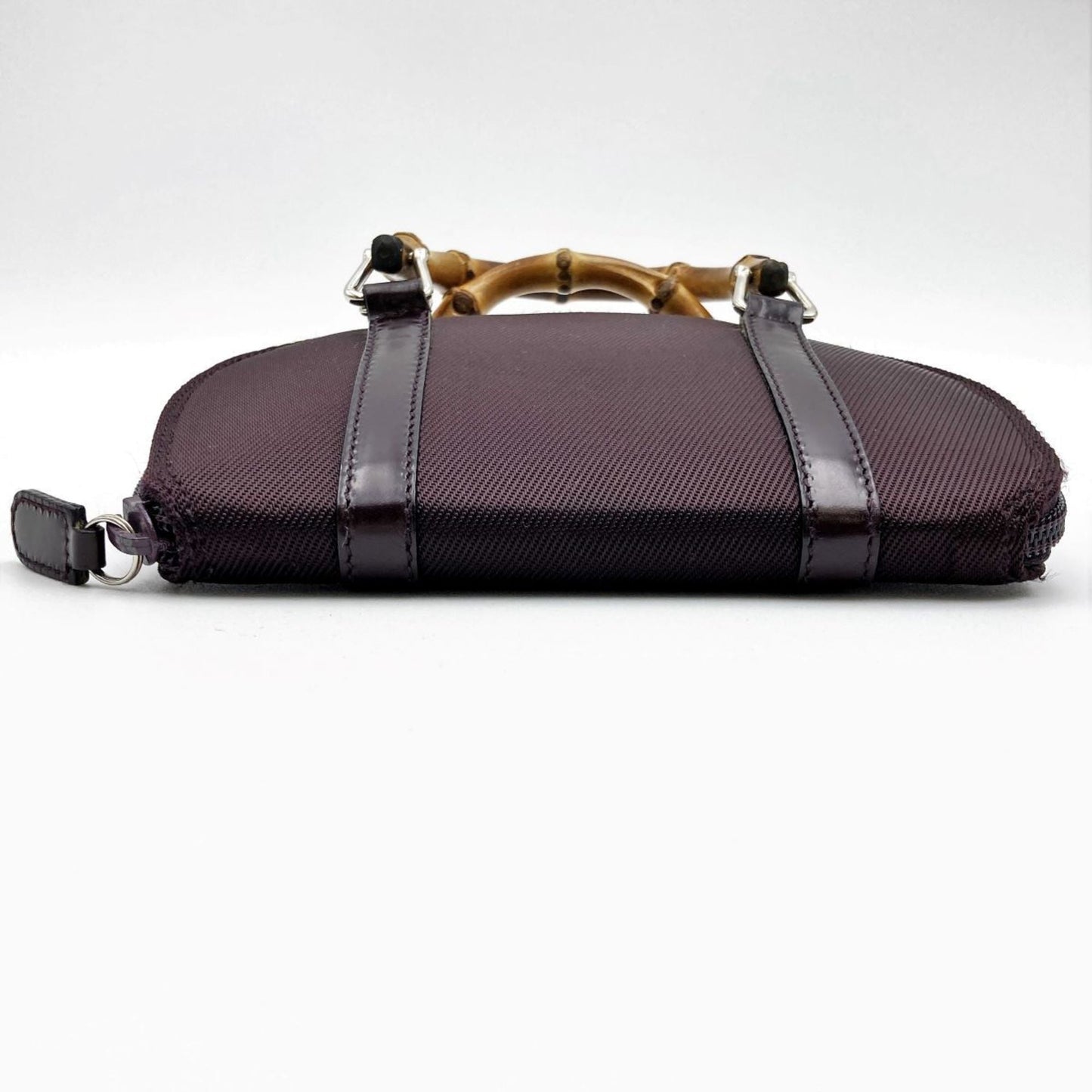Gucci Bamboo  Canvas Handbag ()