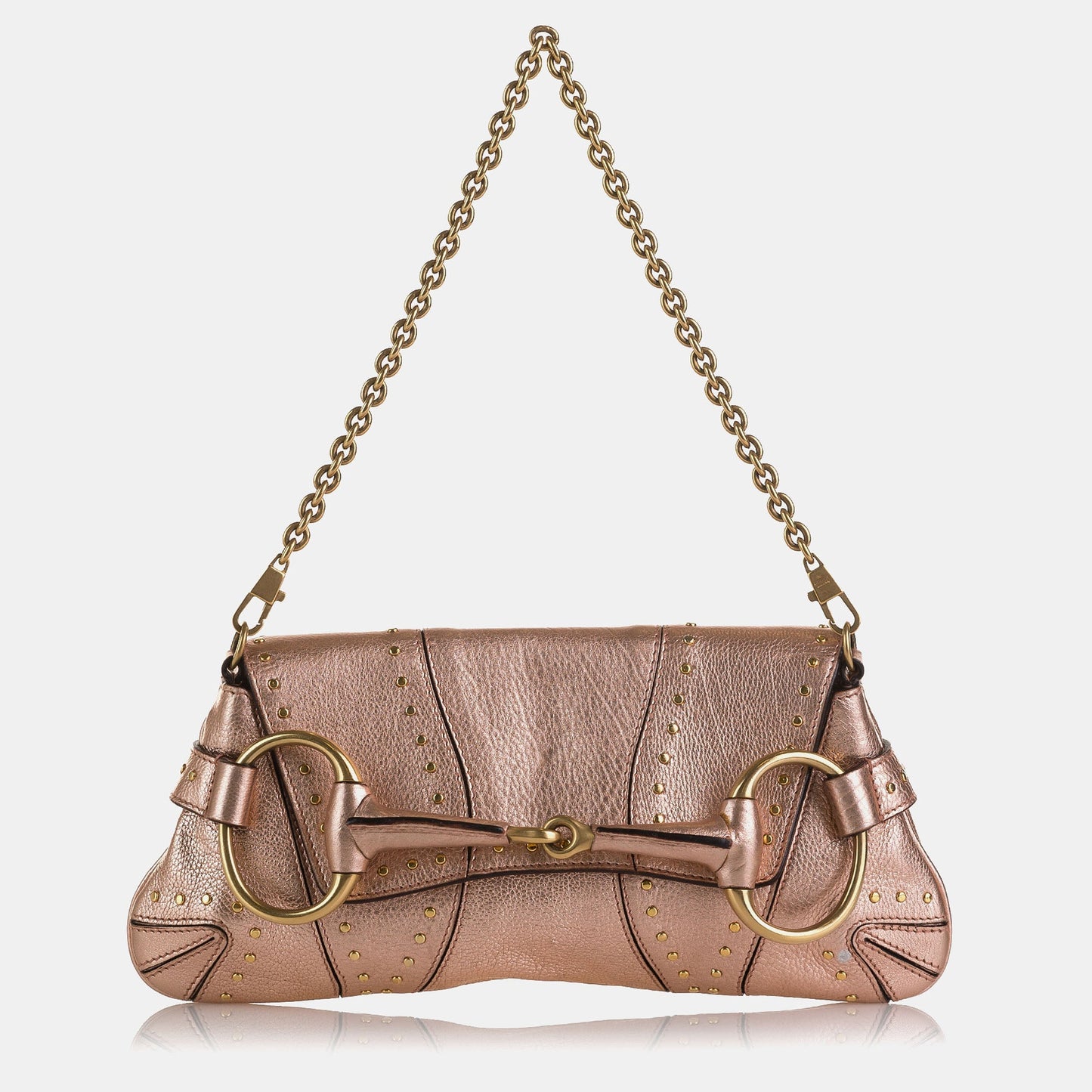 Luxury Gucci Trending 2025 X Tom Ford Vintage Horsebit Shoulder Bag