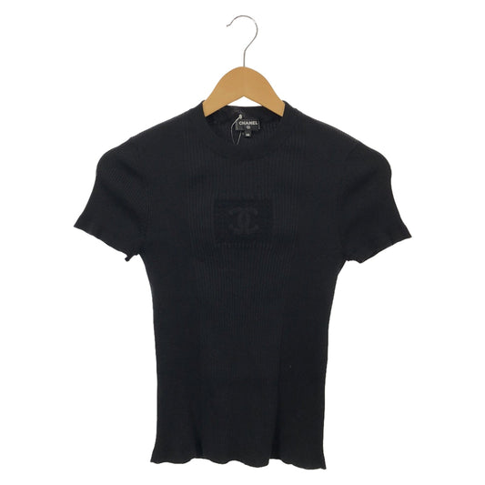Chanel Half-Handed s Clothing Tops Cotton  Black P76440K10989
