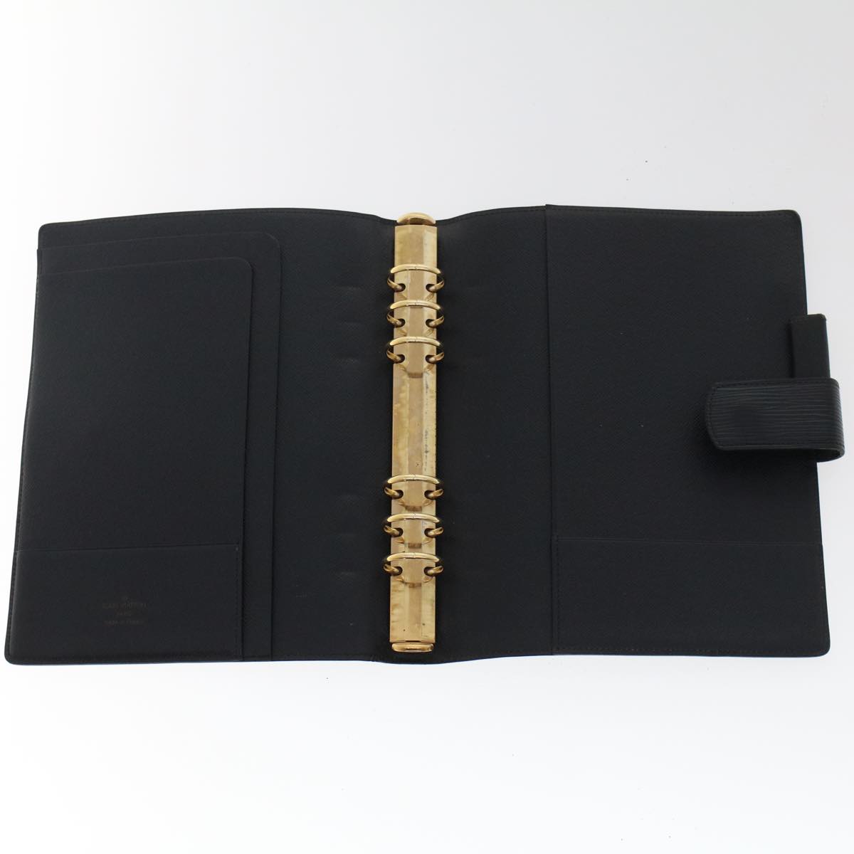LOUIS VUITTON Epi Agenda GM Day Planner Cover Black R20062 LV 48805