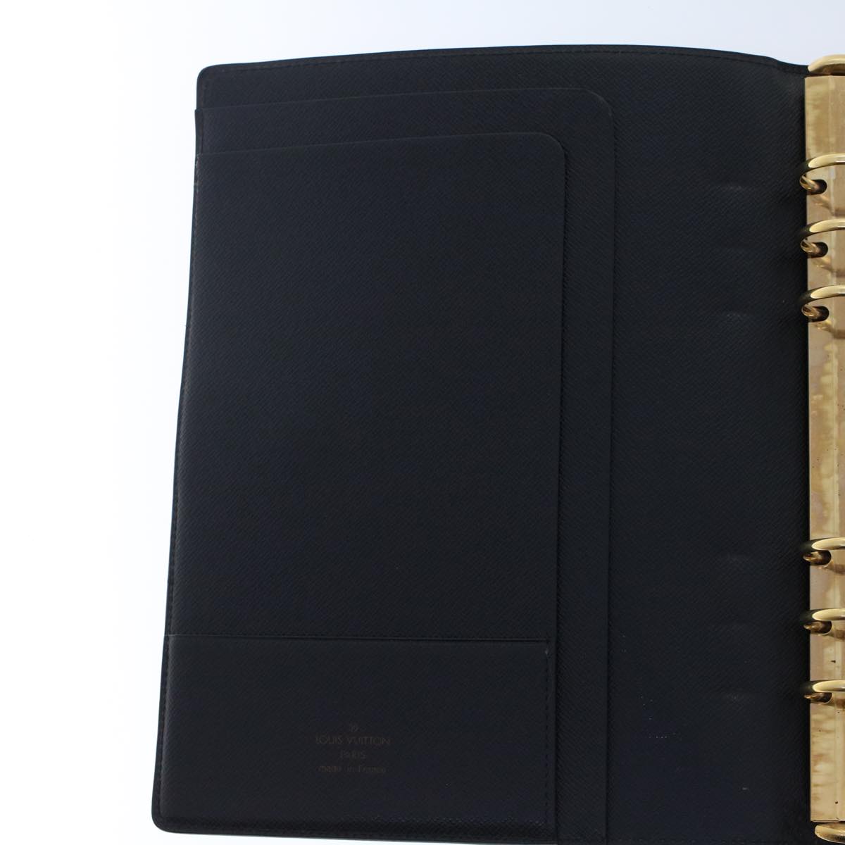 LOUIS VUITTON Epi Agenda GM Day Planner Cover Black R20062 LV 48805