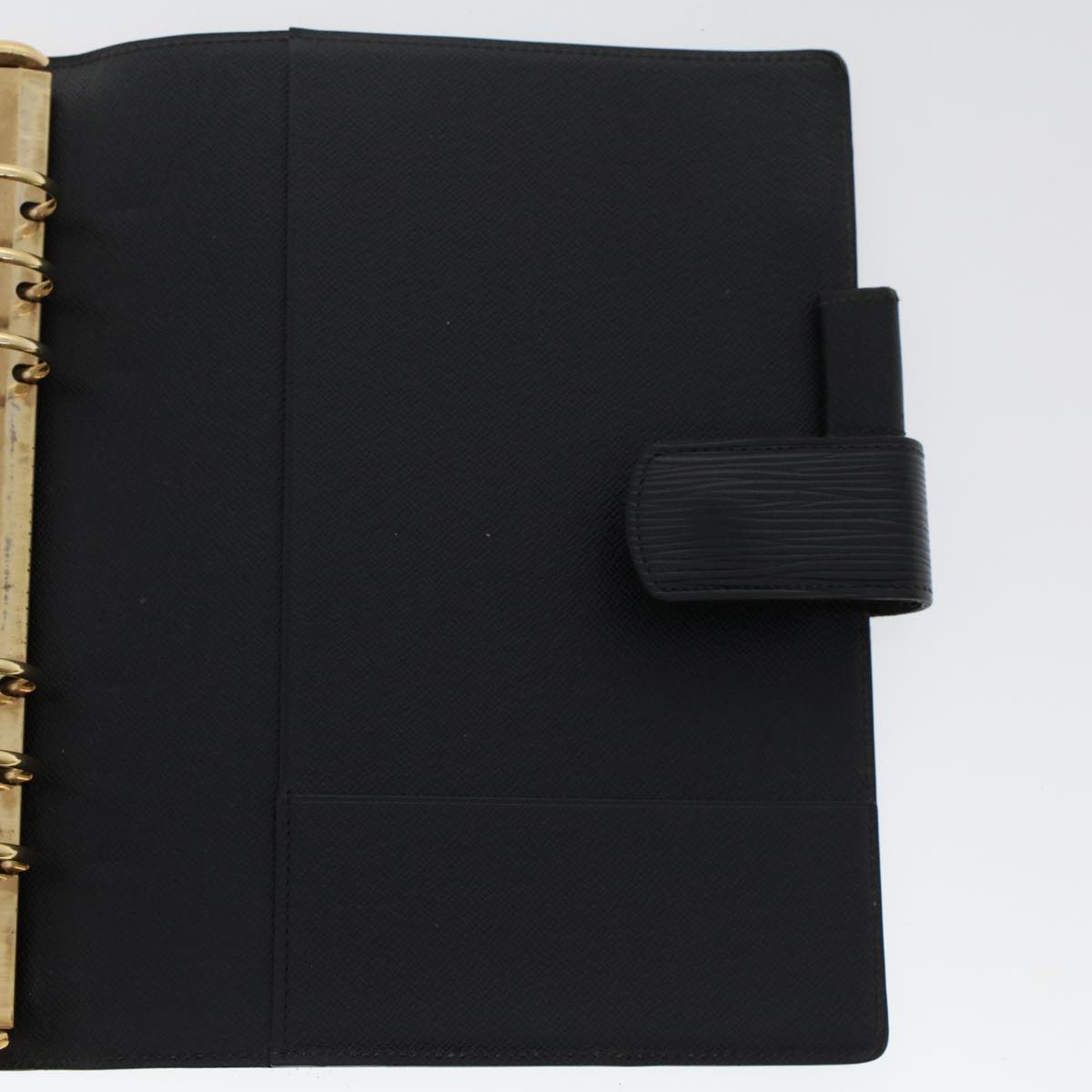 LOUIS VUITTON Epi Agenda GM Day Planner Cover Black R20062 LV 48805