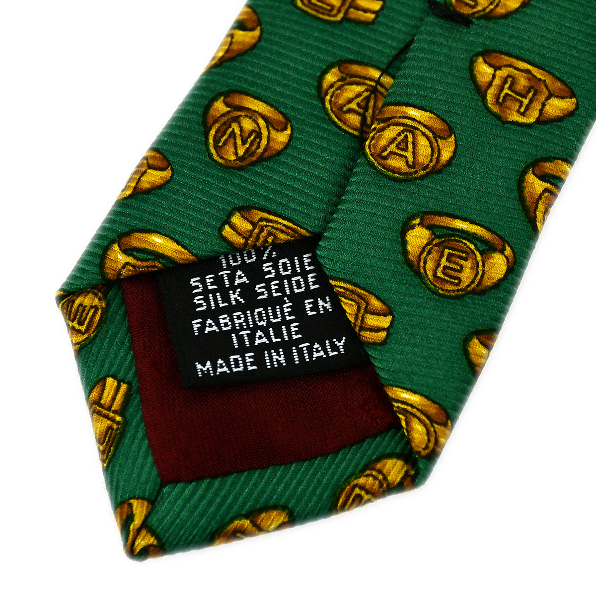 Chanel Necktie Green Small New