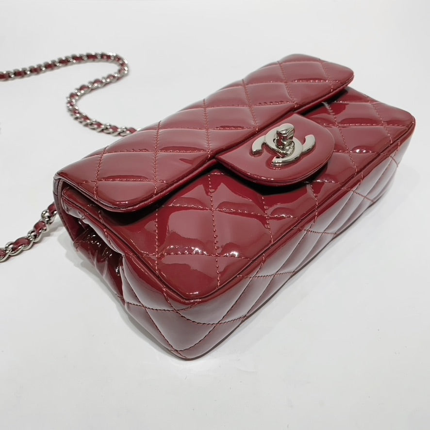 Chanel Patent Timeless Classic Mini Flap Bag