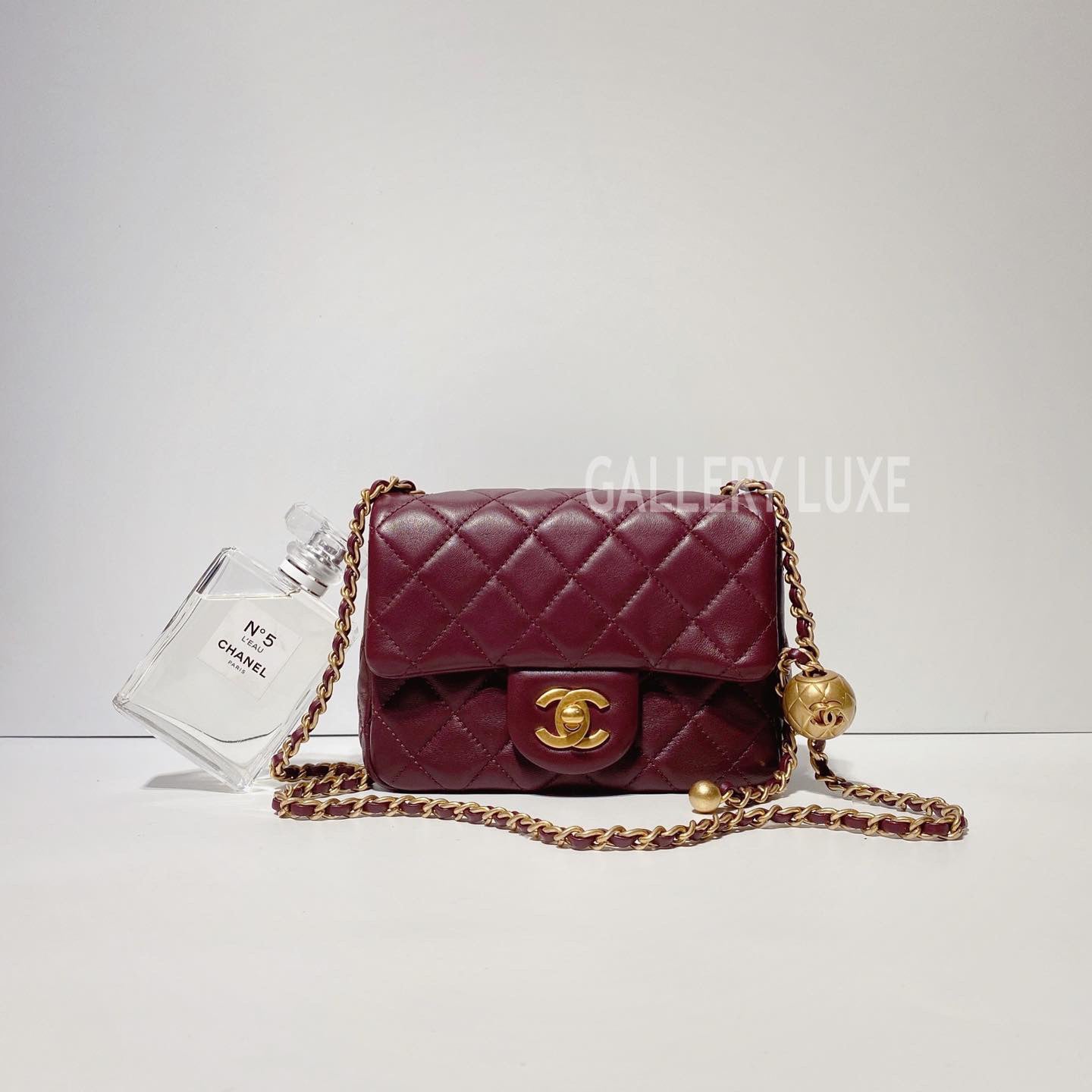 No.3378-Chanel Pearl Crush Square Mini Flap Bag