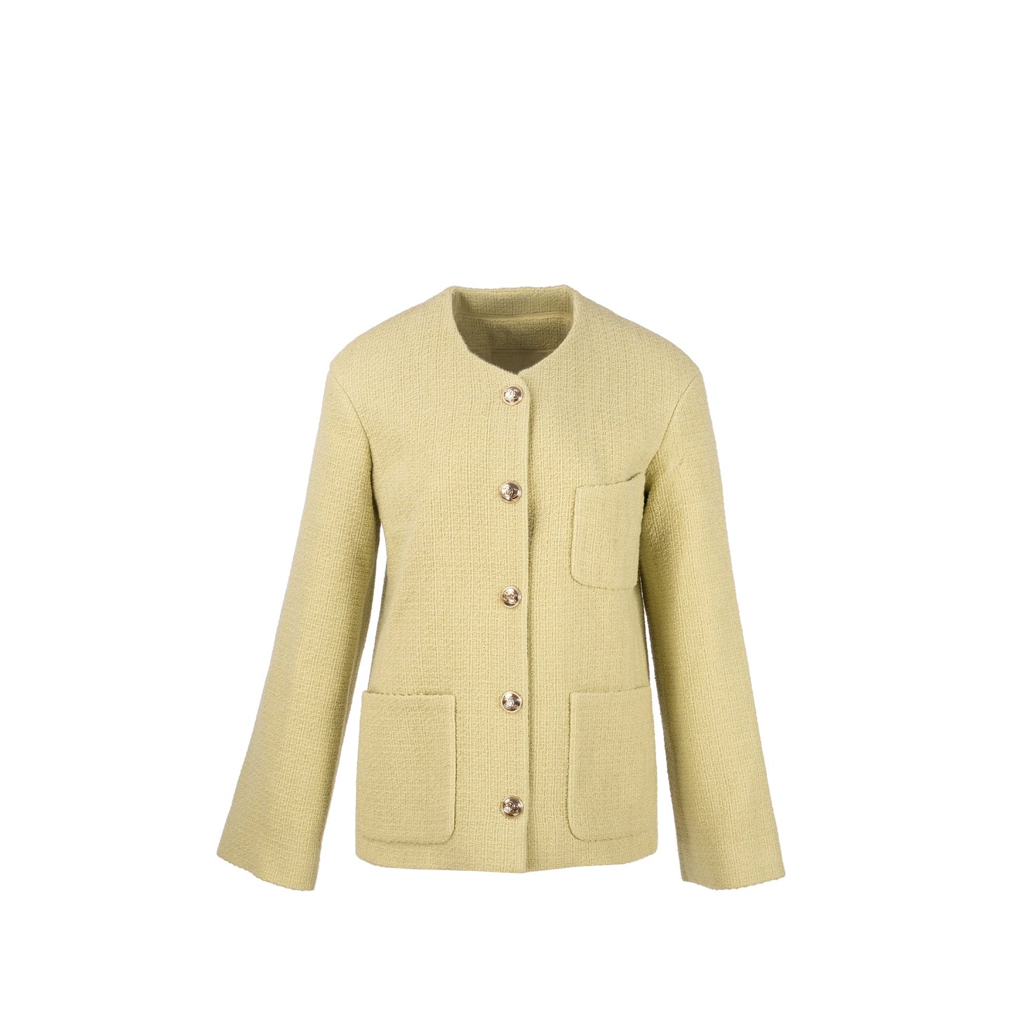 Chanel size 38 20K wool Jacket green