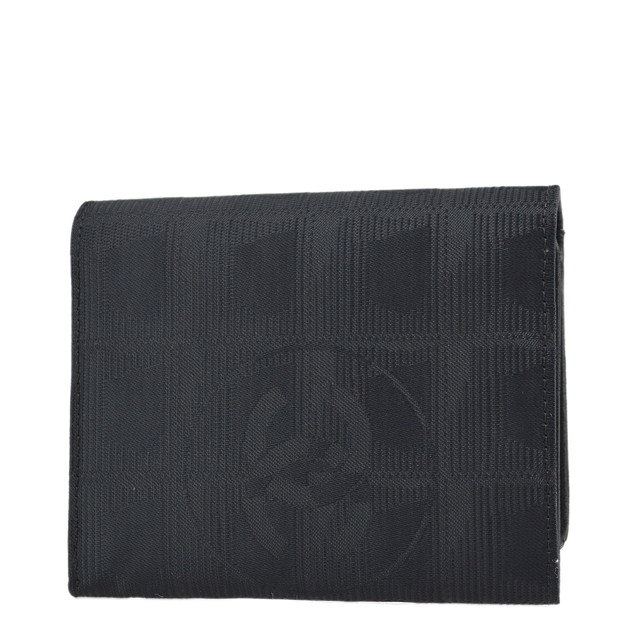 Luxury Chanel 2001-2003 New Travel Line Trifold Wallet Black